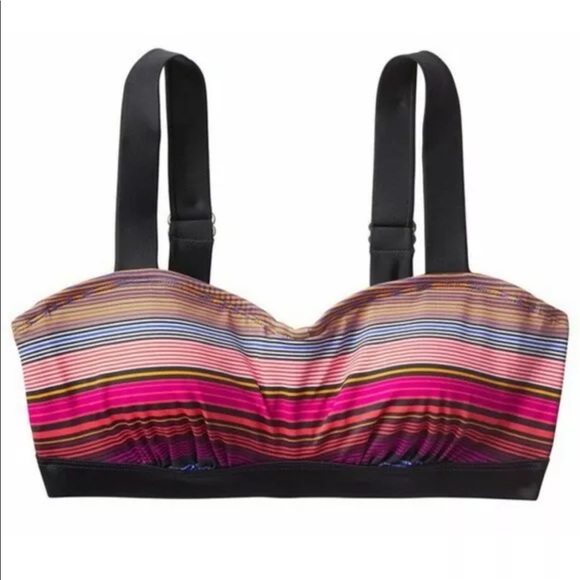 Athleta Capri Stripe Pura Bikini Top Size 32B/C - Picture 3 of 4